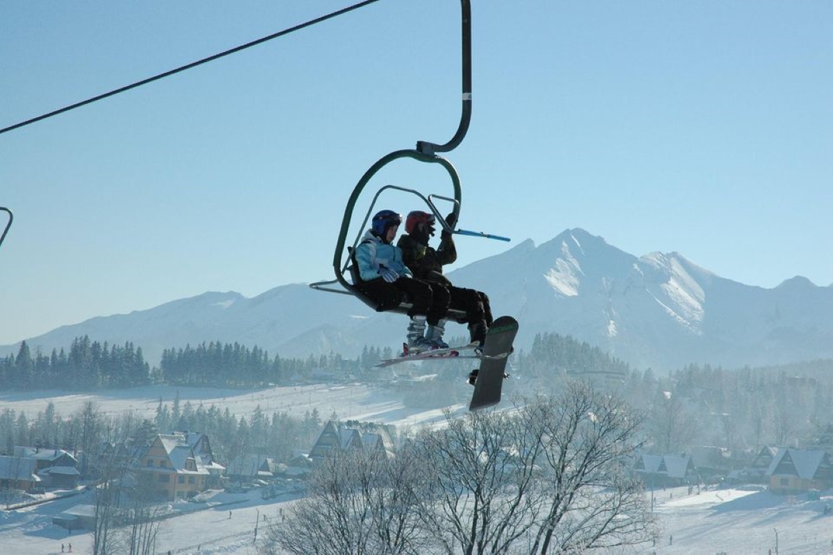 Lyžařské středisko UFO v Polsku, které se nachází v Tatrách